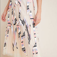 Load image into Gallery viewer, Anthropologie Geisha Mae Pleated Tulle Midi Skirt
