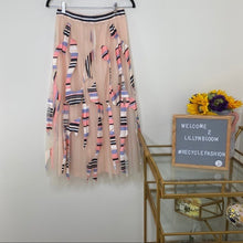 Load image into Gallery viewer, Anthropologie Geisha Mae Pleated Tulle Midi Skirt
