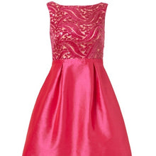 Load image into Gallery viewer, Monique ML Lhuillier Ring Around Lace Dress Pink
