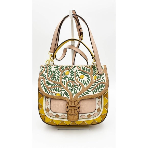 Tory Burch Small Mcgraw Patchwork Bucket Bag