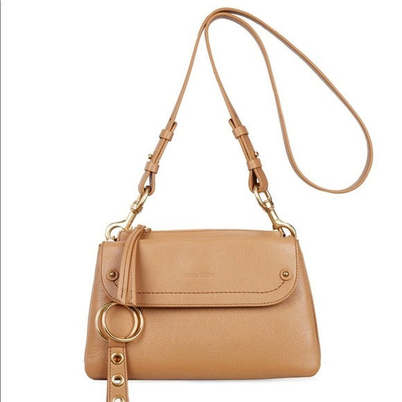 SEE BY CHLOE Phill Beige Leather Crossbody Bag