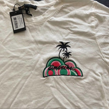 Load image into Gallery viewer, MAJE White Cotton Embroidered Palm Tree T-shirt SMALL
